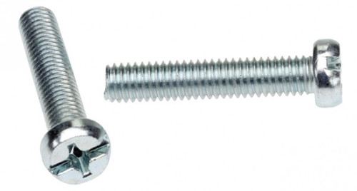 3/16X3/4 M/S Z/P CHEESE SLOT METAL THREAD