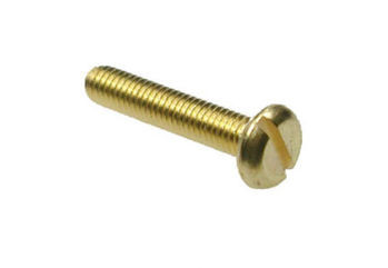 M5X30MM BRASS PAN SLOT METAL THREAD