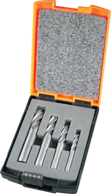 4PCE 6,8,10,12MM SOLID CARBIDE INDUST END MILL SET
