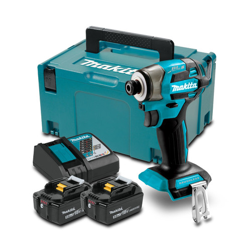 18V BRUSHLESS 4-STAGE IMP DRIVER KIT - 2X5.0AH BATT