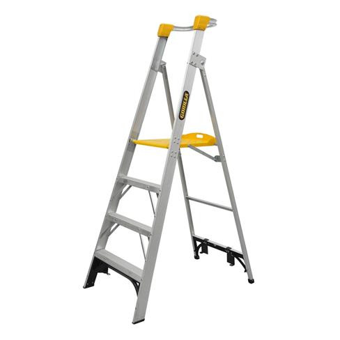 4 STEP PLATFORM LADDER ALUM 150KG