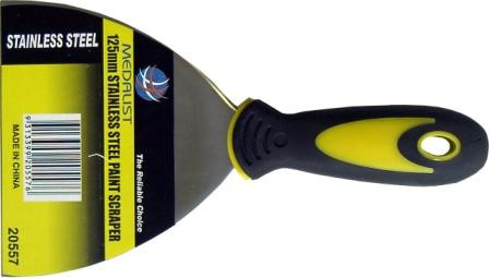 SCRAPER PAINT S/S - PVC HDLE 125MM