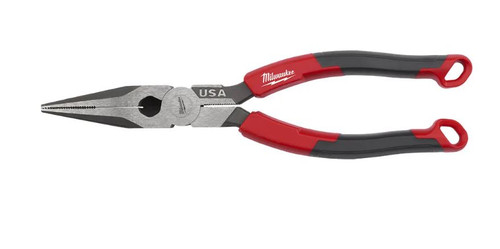 203MM 8\" USA MADE COMFORT GRIP HANDLE LONG NOSE PLIERS