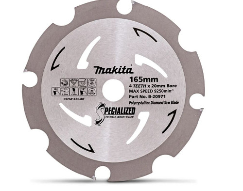 165MM 4TPI FIBRE CEMENT CUTTING SAW BLADE - 20MM BORE