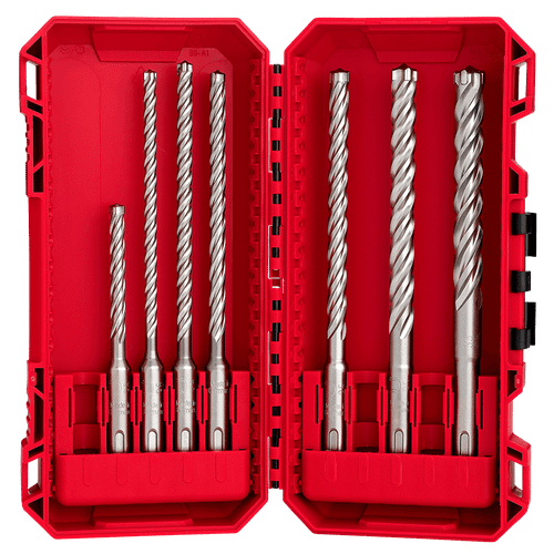 7PCE SDS PLUS MX4 4-CUT DRILL BIT SET