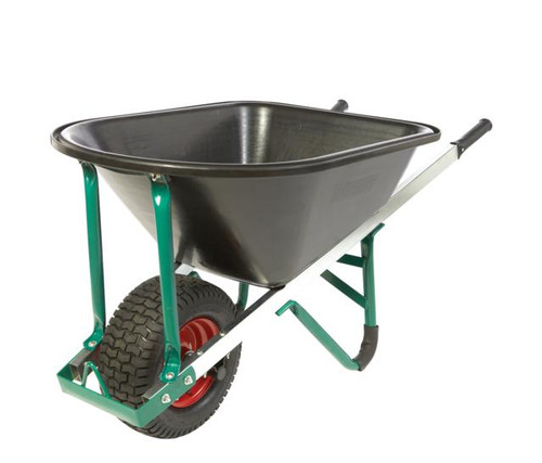 SEMI-IND. WHEEL BARROW POLY TRAY 99LTR W/W