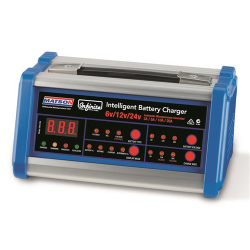 6/12/24V INFINITE CHARGER W DISPLAY SCREEN