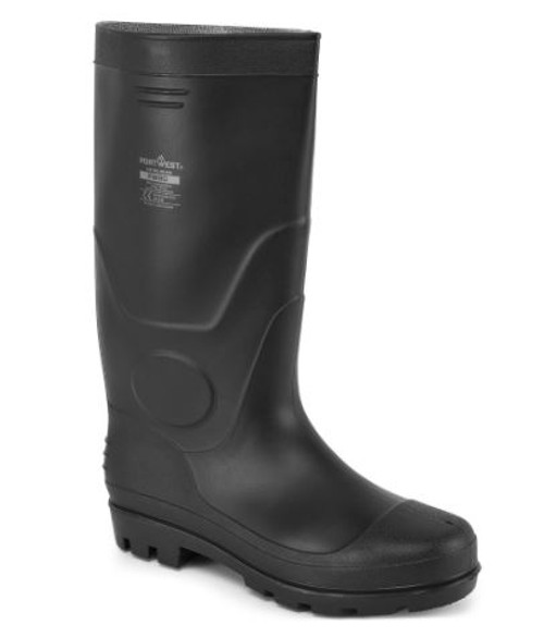 SIZE 39 BLACK PVC WATERPROOF GUMBOOT