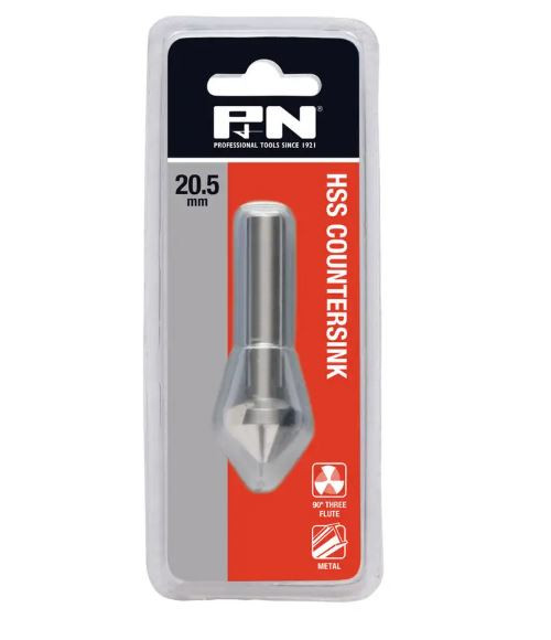 20.5MM 90DEGREE THREE FLUTE HSS COUNTERSINK