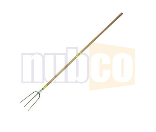 3 TINE HAY FORK WITH 6FT WOODEN HANDLE
