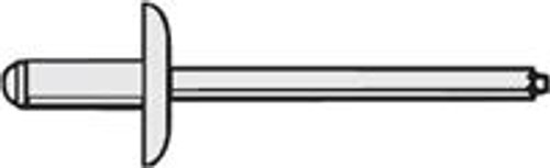 ASL4-4 ALUM / STEEL LARGE FLANGE RIVETS 500PK