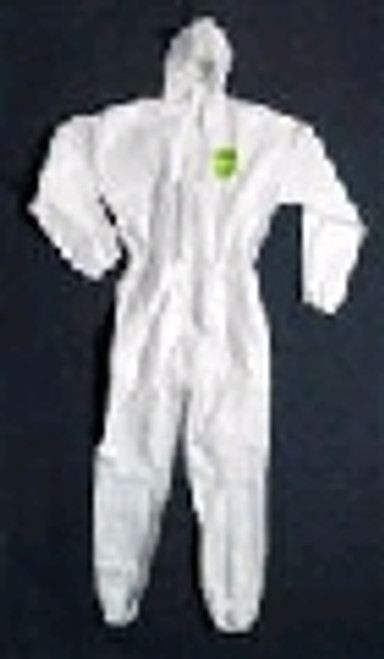 WHITE MICROPOROUS 5/6 COVERALLS SIZE XL