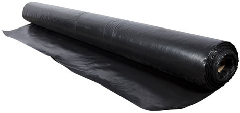 50MTR X 4MTR 200UM HIGH IMPACT BLACK PLASTIC