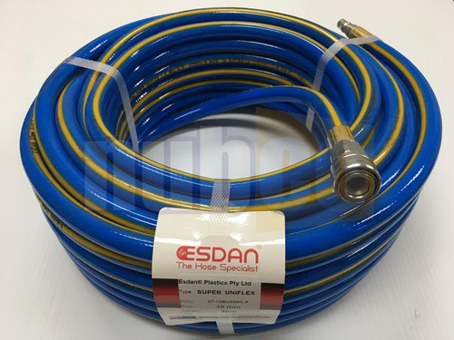 10MM NUBCO BLUE AIR HOSE 30MTR ROLL C/W FITTING