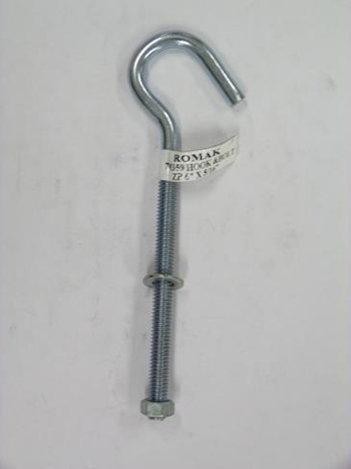  HOOK BOLT 152MMX5/16 THREAD Z/P