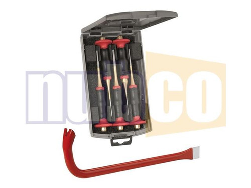 (O) PARALLEL PIN PUNCH SET W/ BONUS WRECKING BAR