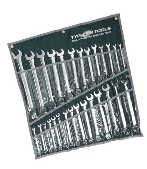28PCE METRIC/AF COMBINATION SPANNER SET