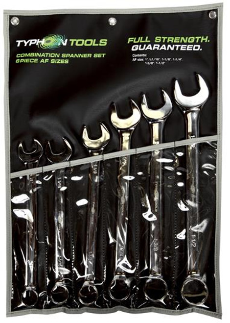 6PCE AF 1"- 1.1/2" JUMBO SPANNER SET