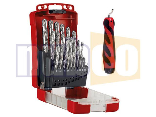 (O) 25PCE 1-13MM MET HSS SILVER BULLET DRILL SET W/ BONUS DE
