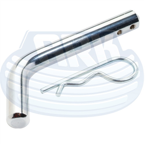 CHROME FINISH TOW BAR HITCH PIN WITH R CLIP CHROME FINISH TOW BAR HITCH PIN WITH R CLIP