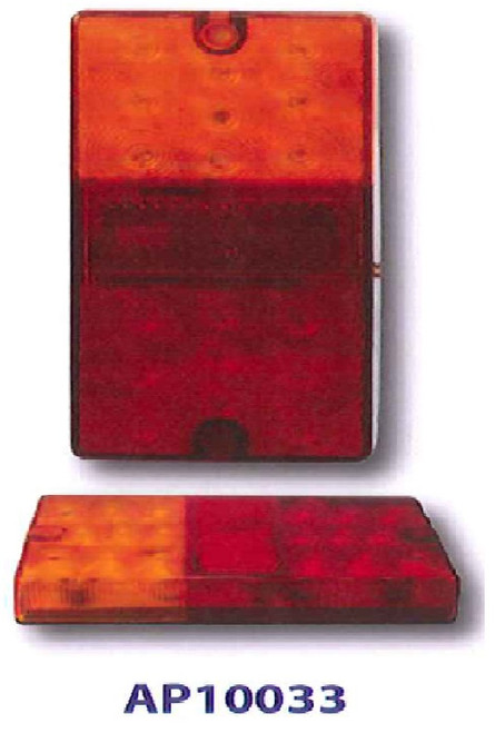 160X81MM RECTANGLE LED AMBER/RED TRAILER LIGHT