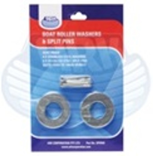 12 PCE BOAT ROLLER SPINDAL SPLIT PINS AND WASHERS
