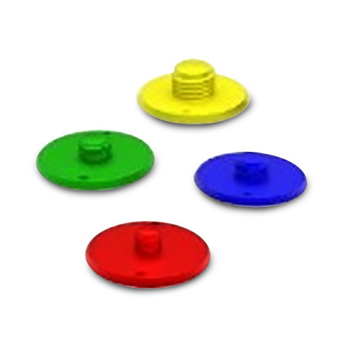 24MM THREADED FERRULE LOCATING PLATE - YELLOW