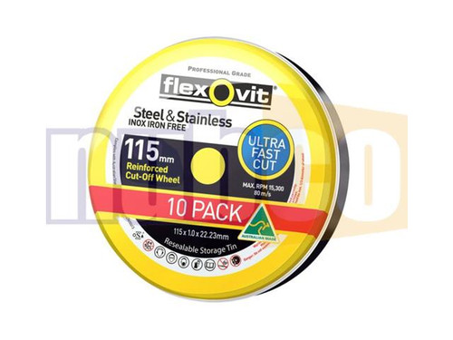 115MMX1.0X22MM 10PK ULTRA THIN INOX WHEELS
