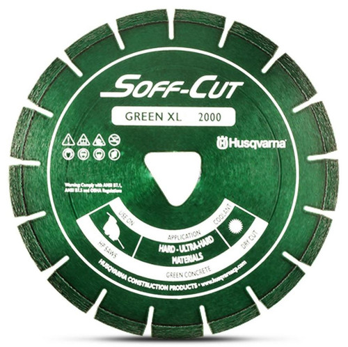 6\" GREEN HARD SOFFCUT BLADE T/S X150