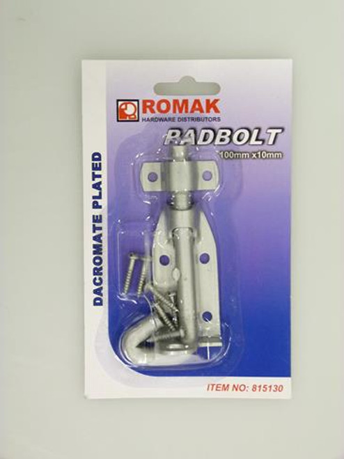 PADBOLTS 100MM GALV CARDED