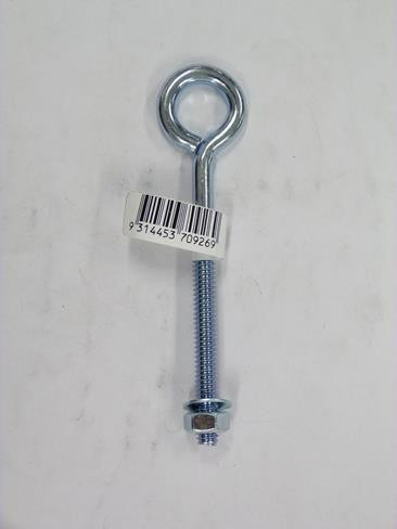 EYE BOLT 102MMX1/4\" THREAD Z/P