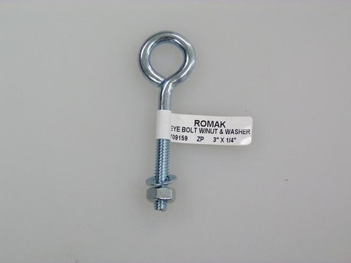 EYE BOLT 76MMX1/4 THREAD Z/P