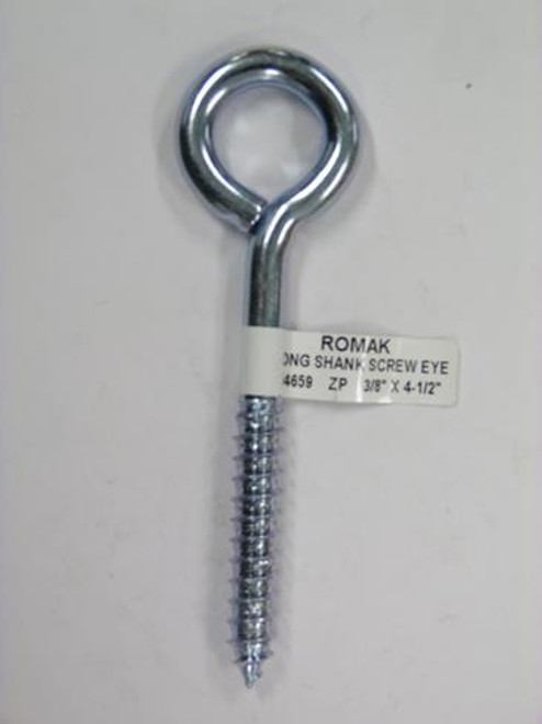 LONG SHANK SCREW EYE 113MM Z/P