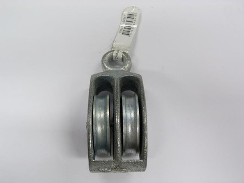 DOUBLE AWNING PULLEY 65MM Z/P