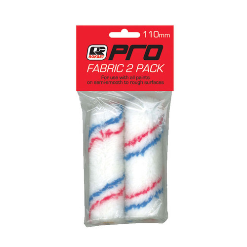 110MM FABRIC ROLLER REPLACEMENT COVERS 2PK