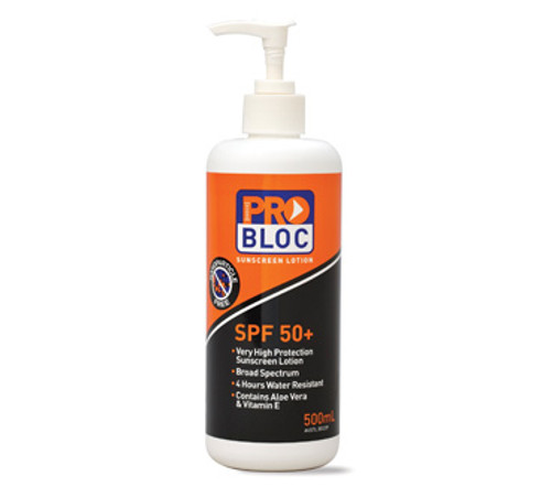 500ML PUMP ACTION BOTTLE SPF 50+ SUNSCREEN