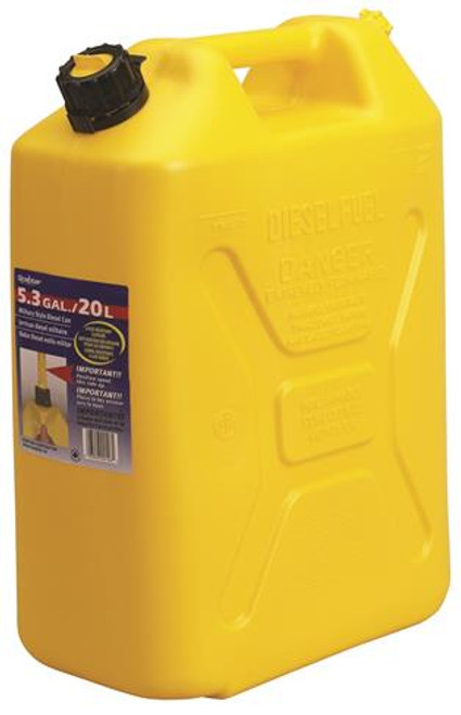 20 LITRE YELLOW DIESEL PLASTIC FUEL CAN