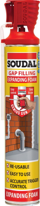 750ML SOUDAFOAM EXPANDING FOAM W/ GENIUS GUN