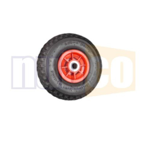 400MM 4.00X8 (1" B) PNEU WHEEL RED POLY RIM