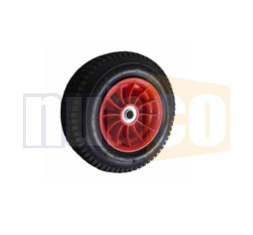 410MM 16-6.5X8 (1" B) PNEU WHEEL RED POLY RIM