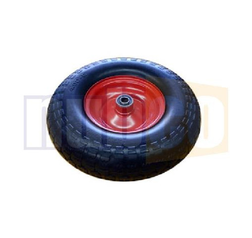 330MM 4.00X6 (3/4B) FLAT FREE WHL RED STEEL RIM OS