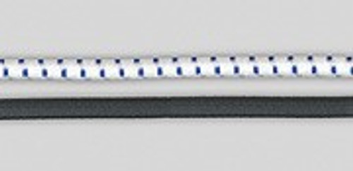8MM X 50MTR WHITE/BLUE POLY STRETCH SHOCK CORD