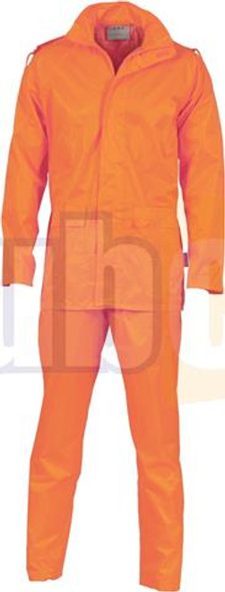 3XL ORANGE RAIN SET IN BAG ( JACKET, PANT )