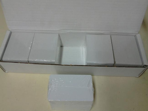 CR80 14MIL RECTANGLE ID ADHESIVE CARDS 500PK