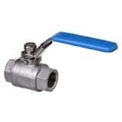 8MM (1/4) 2PCE S/S FULL BORE BALL VALVE