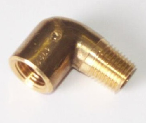 8MM BRASS M&F ELBOW TAPERED