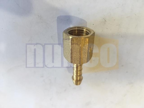 BRASS 1/4 BSPF X 1/4 HOSE TAIL