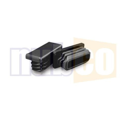 150X50MM RECTANGULAR PLASTIC TUBE CLOSURE RIBBED