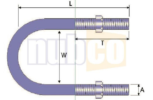 15MM NB X 10MM THREAD GAL U BOLT