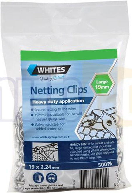 19MM 500PK NETTING CLIPS